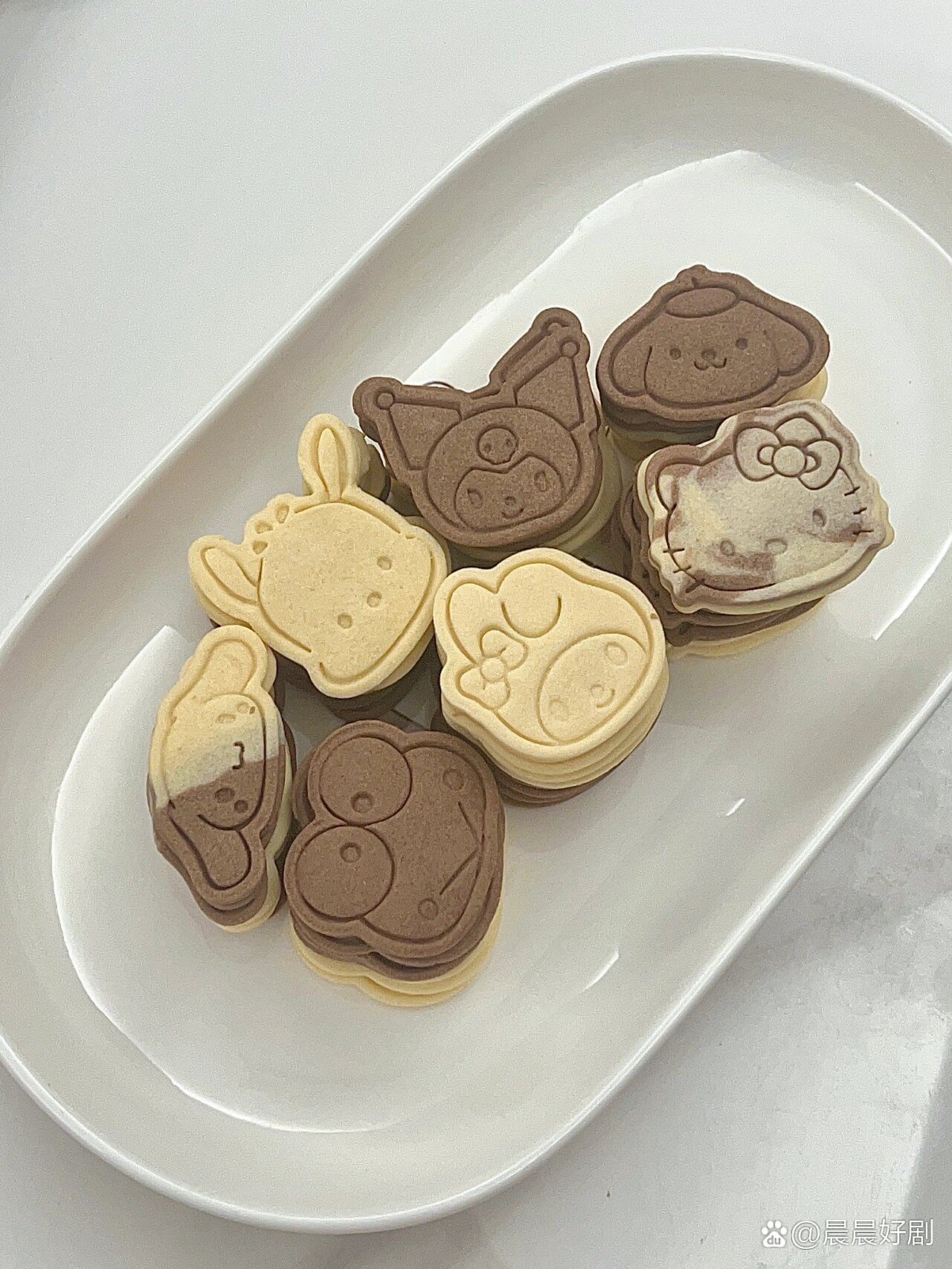 超级简单的小甜品之三丽鸥小饼干@美食自然风的动态