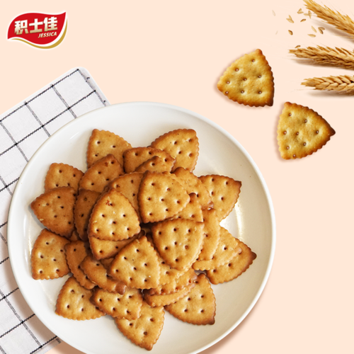 积士佳 3角脆饼干零食小吃 韧性饼干 多味好吃饼干包邮150g*6小包